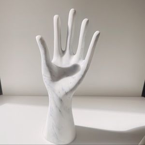 Ceramic Hand Shaped Ring Holder